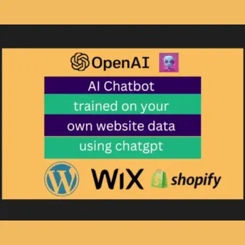 I will create chatbot with chatgpt on wordpress, wix and shopify